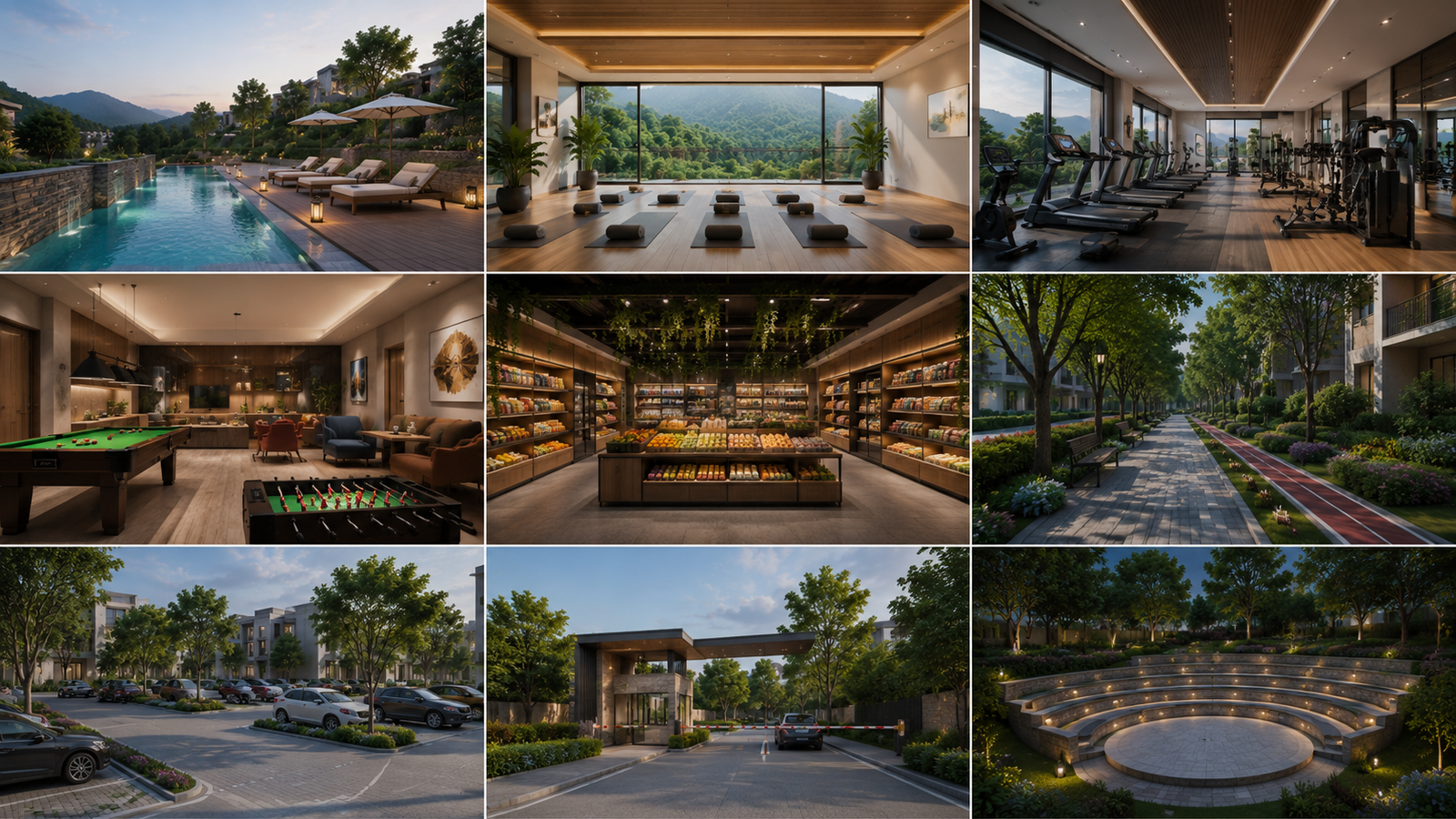 Luxury resort-style interior and lifestyle amenities