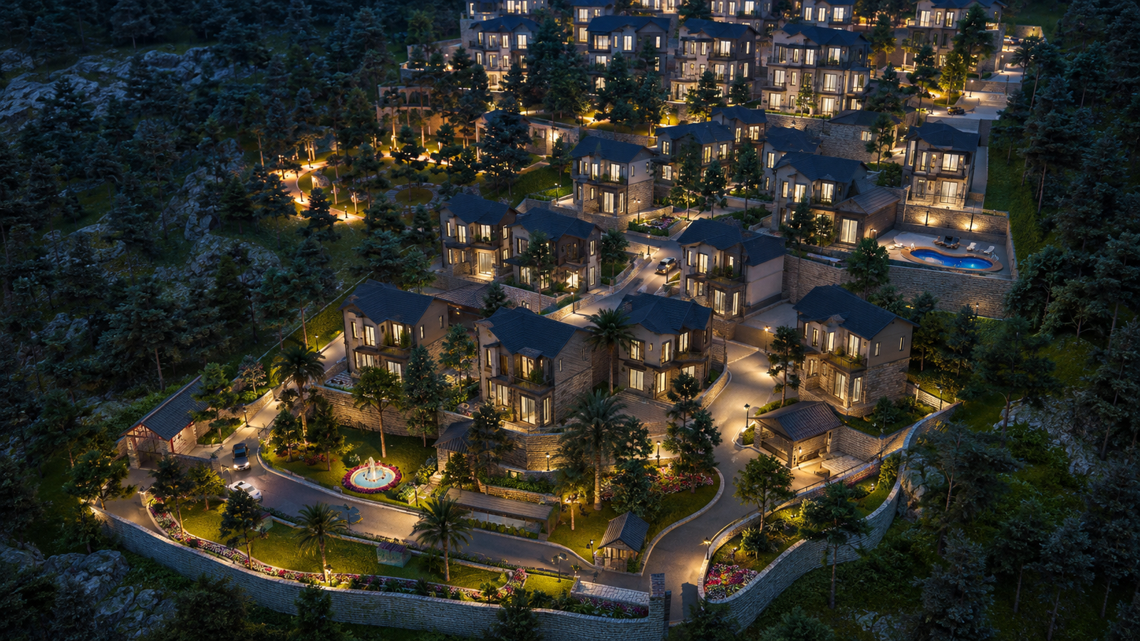 Nature integrated township amenities at Willow Estates Rishikesh