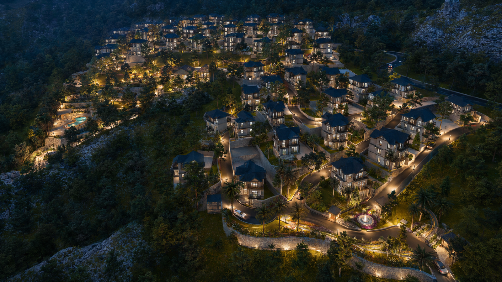 Willow Estate plots and hill township perspective