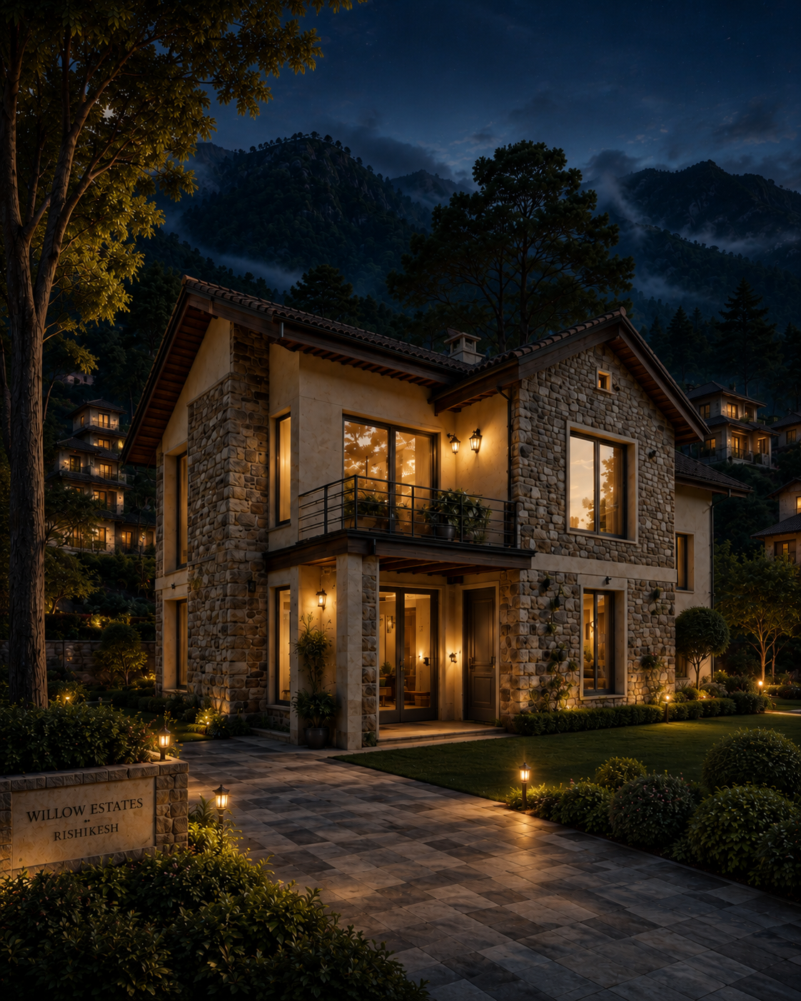Willow Estates villa in Rishikesh with premium construction and finishes